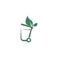 Trush bin icon logo illustration design vector