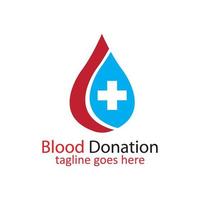 Blood Donation Logo Template Design Vector