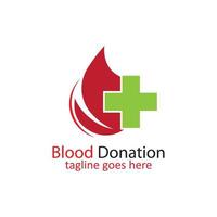 Blood Donation Logo Template Design Vector