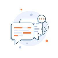 Chat Message Bubbles Vector Icon