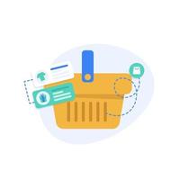 Online products in the basket vector