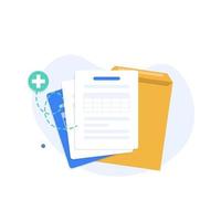 Documents and storage,Folder with Document vector