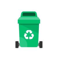 trashcan icon, vector trash bin