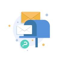 correo electrónico entrante recibiendo mensajes. correo nuevo recibido. mensaje de la bandeja de entrada bandeja de entrada de correo electrónico vector