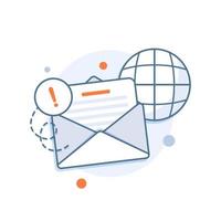 correo electrónico y mensajería,campaña de marketing por correo electrónico vector