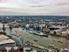 An aerial view of London photo