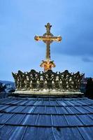 A view of Lourdes in France photo