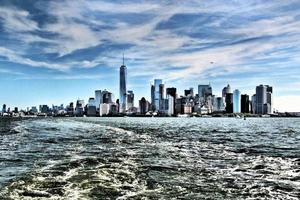 A panoramic view of New York City in the USA photo