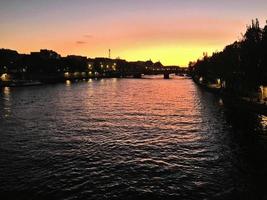 A panoramic view of Paris in the summer photo