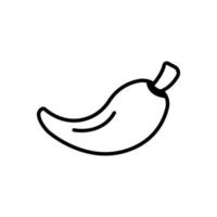 Chili line icon illustration. icon illustration related to spices, cooking spices. Simple vector design editable.