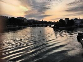A panoramic view of Paris in the summer photo