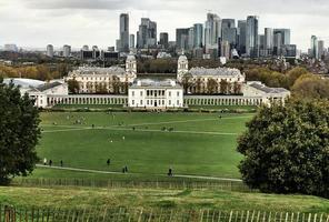 una vista de greenwich en londres foto