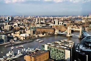 An aerial view of London photo