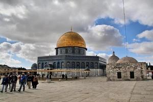 Jerusalem in Israel in May 2019. A view of the Dome of the Rock in Jerusalem photo
