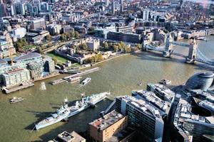 An aerial view of London photo