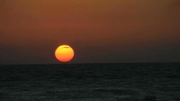 Sunset time lapse video