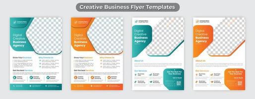 Modern Creative Corporate business flyer template vector