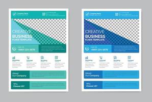 Modern Creative Corporate flyer template vector