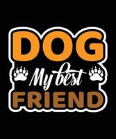 Here is my new Dogs T-shirt design. vector