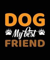 Here is my new Dogs T-shirt design. vector