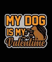 Here is my new Dogs T-shirt design. vector