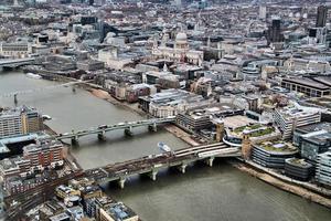 An aerial view of London photo