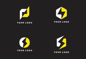 O letter energy logo design template vector