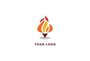 plantilla de diseño de logotipo de fuego vector