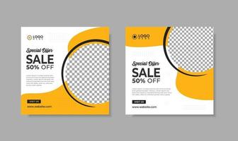 Social Media Post Template for Sales Event Free Vector