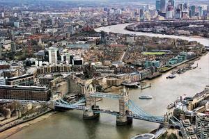 una vista aerea de londres foto