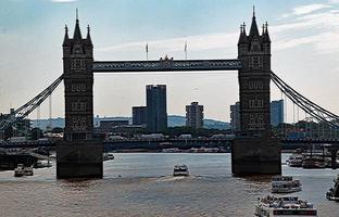 A view of Tower Bridge in London photo