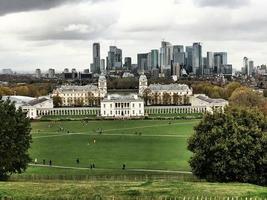 una vista de greenwich en londres foto