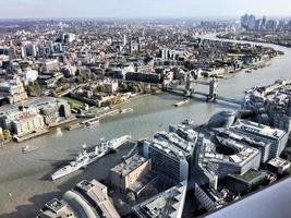 An aerial view of London photo