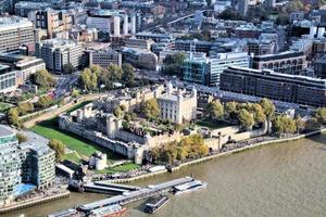 An aerial view of London photo