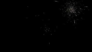 Firework Particle Explosions. Firecrackers Celebrations background video