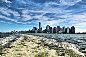 A panoramic view of New York City in the USA photo