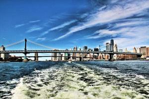 A panoramic view of New York City in the USA photo