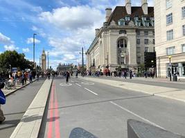 London in the UK in September 2022. People in a queue to see the Queen lying in state. photo