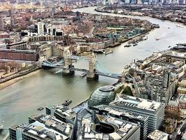 An aerial view of London photo