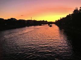 A panoramic view of Paris in the summer photo
