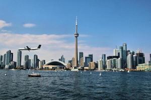 A view of Toronto from the sea photo