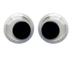 Googly eye Isolated on white background photo