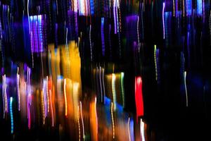 Abstract motion city night lighting. photo