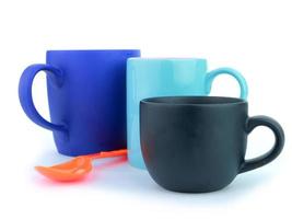 Colorful coffee cup photo