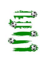 Vector football soccer ball icon or banner