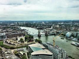 An aerial view of London photo