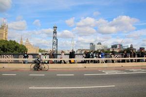 London in the UK in September 2022. People in a queue to see the Queen lying in state. photo