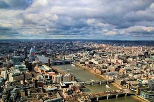 An aerial view of London photo