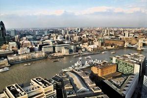 An aerial view of London photo