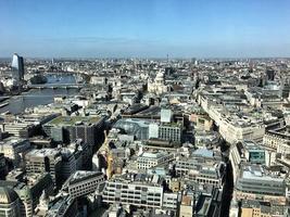 An aerial view of London photo